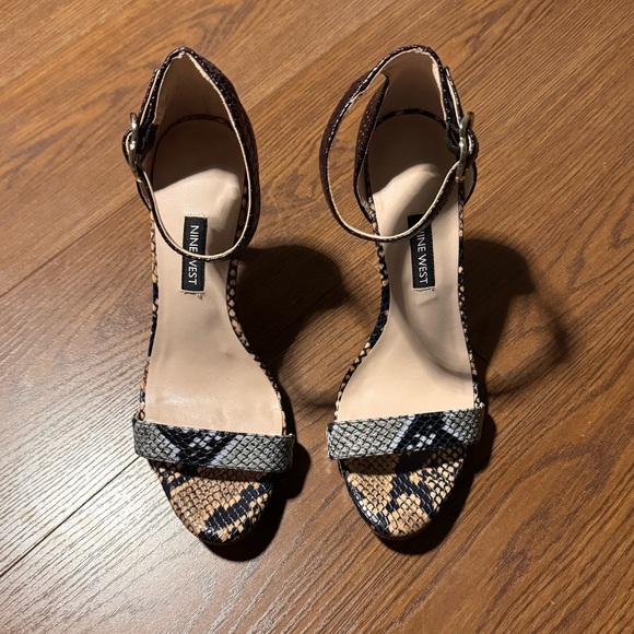 Nine West Leather Snakeskin Heels - Picture 10 of 12
